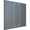 Ekena Millwork 28-in. W x 72-in. H Kepler Panel Moulding Kit Single Panel PMLKKP28X72A - alternate 3